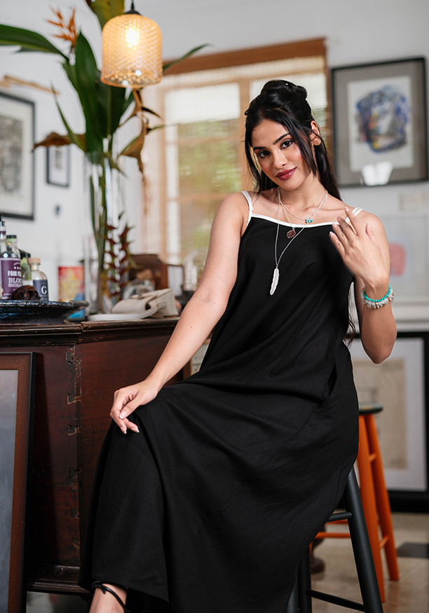 NOELINE LINEN DRESS